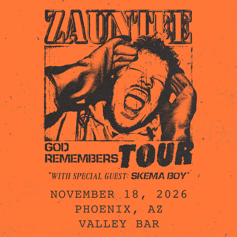ZAUNTEE: GOD REMEMBERS TOUR flyer