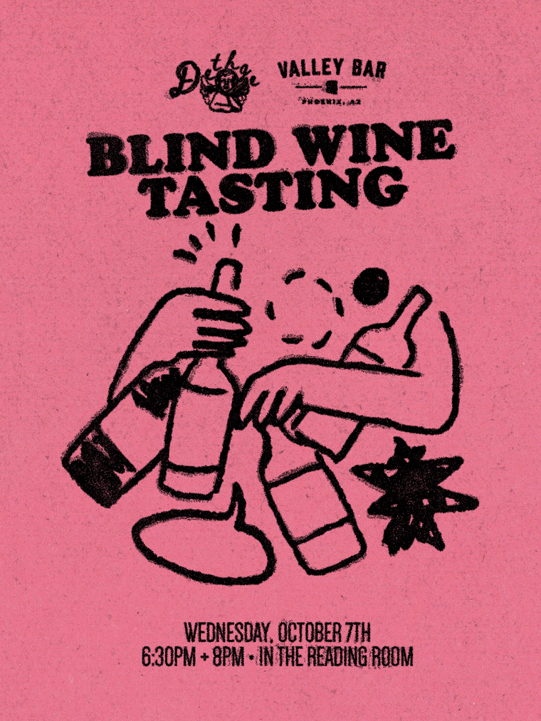 BLIND WINE TASTING flyer