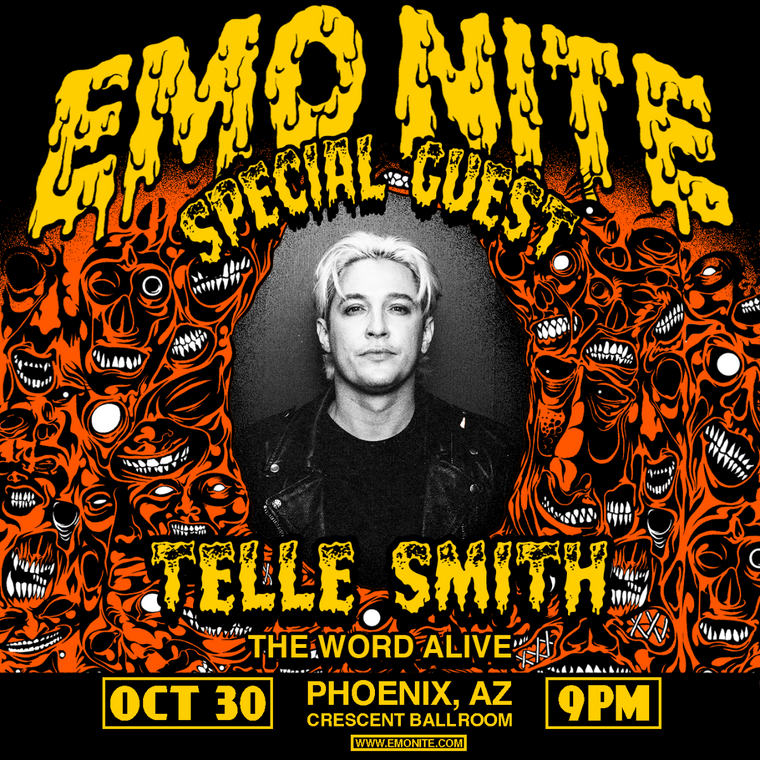 EMO NITE AT CRESCENT BALLROOM, AZ flyer