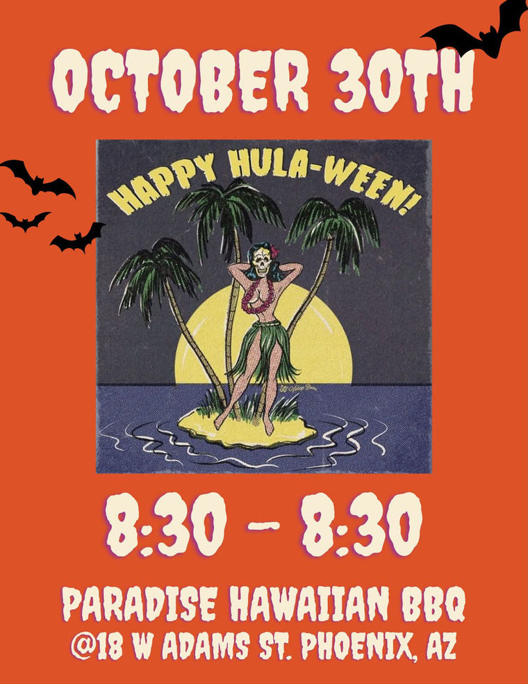 Hulaween Party flyer