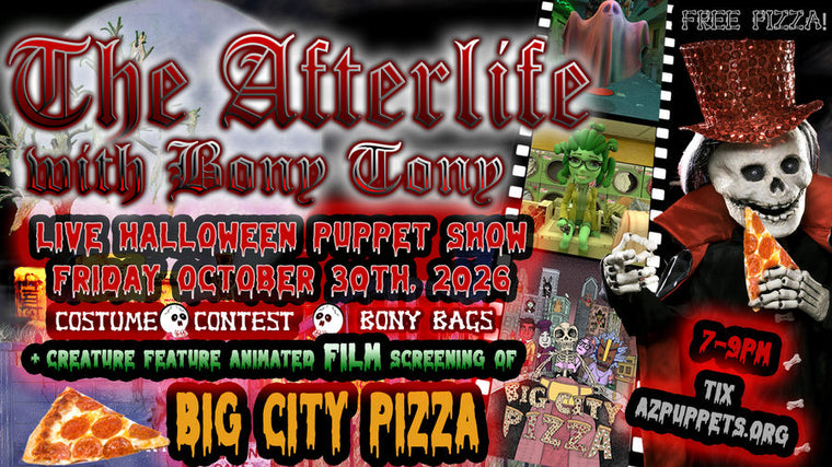 The Afterlife with Bony Tony 18+ flyer